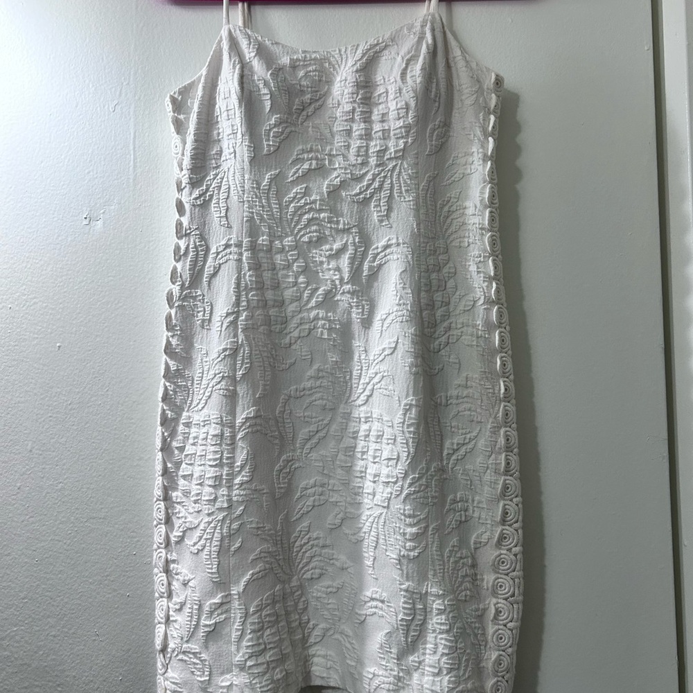 Lilly Pulitzer Shelli Dress - Resort White Pinwheel Eye - Size 4